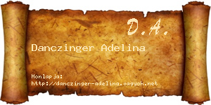 Danczinger Adelina névjegykártya